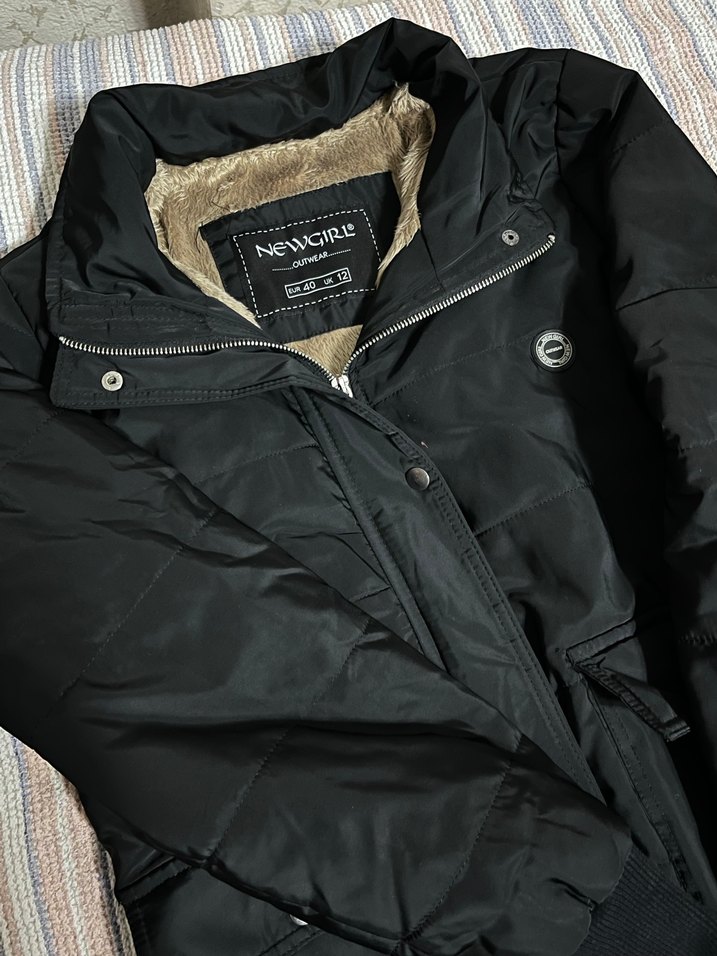 Düğmeli Siyah Midi Kadın Ceket - Görsel 2