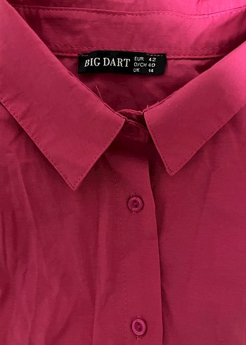 Pembe Düğmeli Kadın Gömlek - Görsel 2