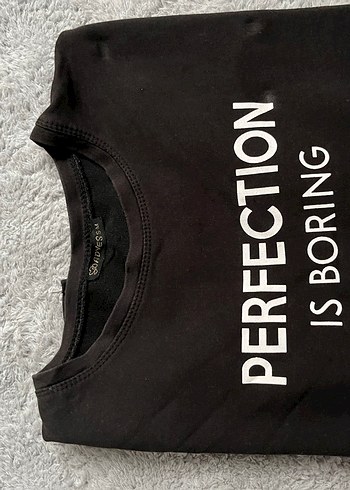 Kadın Siyah Baskılı Uzun Kollu Sweatshirt - Görsel 2