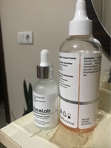 Facelab leke karşıtı tonik ve serum