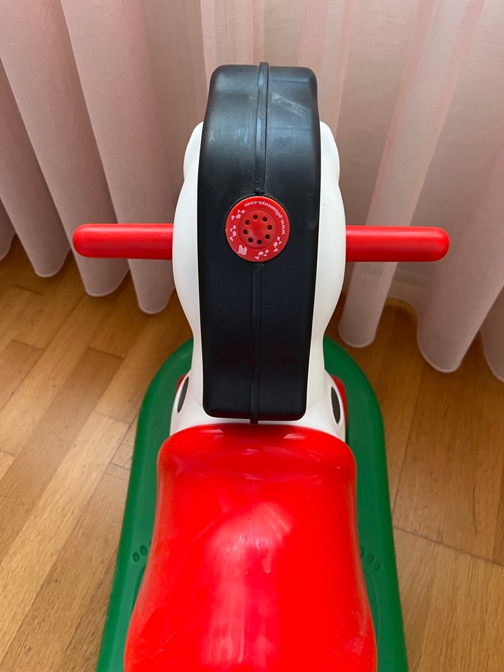 Renkli Beyaz Sallanan Atlı Oyuncak - Görsel 3