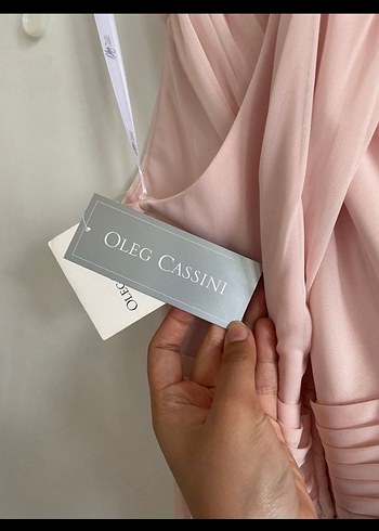 34 Beden pembe Renk Pembe Drapeli Uzun Abiye Elbise