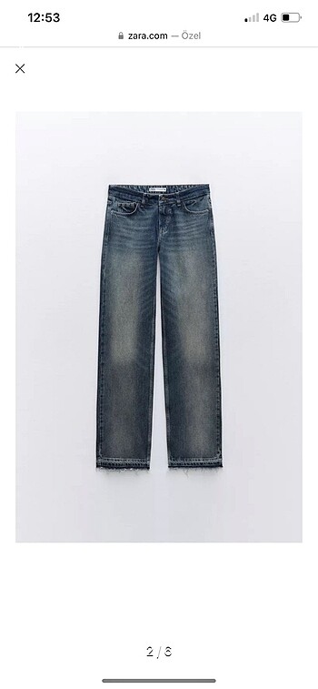 ZARA MİD RISE STRAIGHT JEAN