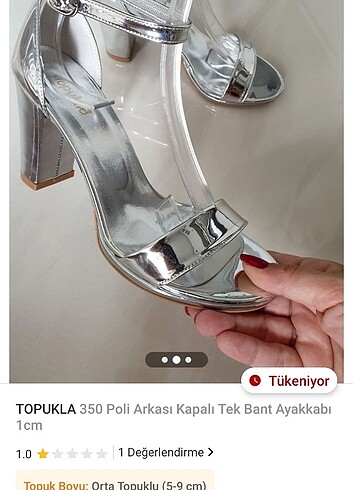 Tek Bant Topuklu Ayakkabı 