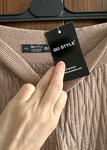 QU Style Triko Bol Paça Pantolon std beden - Görsel 2