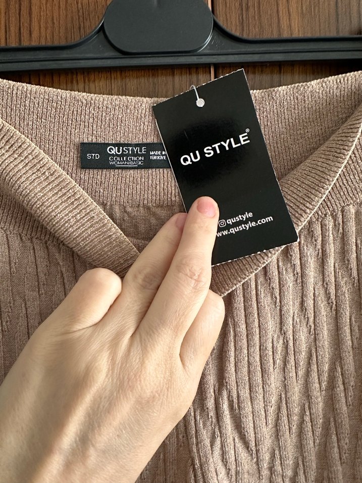 QU Style Triko Bol Paça Pantolon std beden - Görsel 2