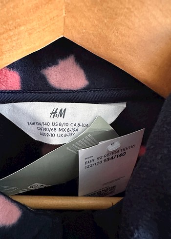 Kız Çocuk Desenli Polar Ceket 8-10 yaş - Görsel 3