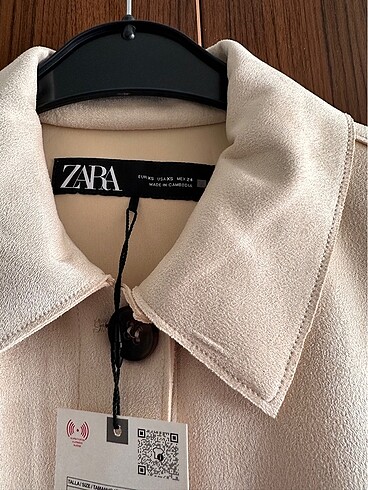 Zara süet yelek xs - Görsel 5