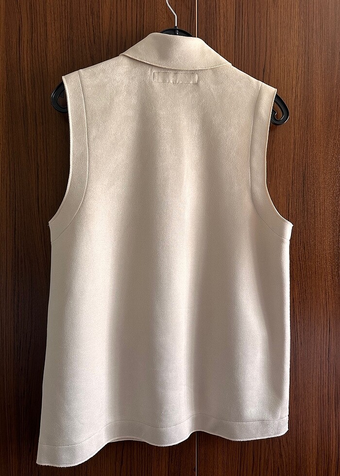 Zara süet yelek xs - Görsel 3