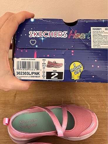33 Beden pembe Renk Skechers çocuk ayakkabı 33,5 no