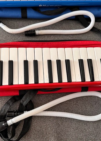 32 Tuşlu Mavi Melodika Çanta ile - Görsel 4