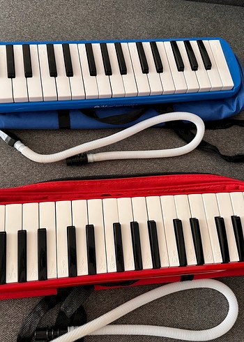 32 Tuşlu Mavi Melodika Çanta ile - Görsel 2