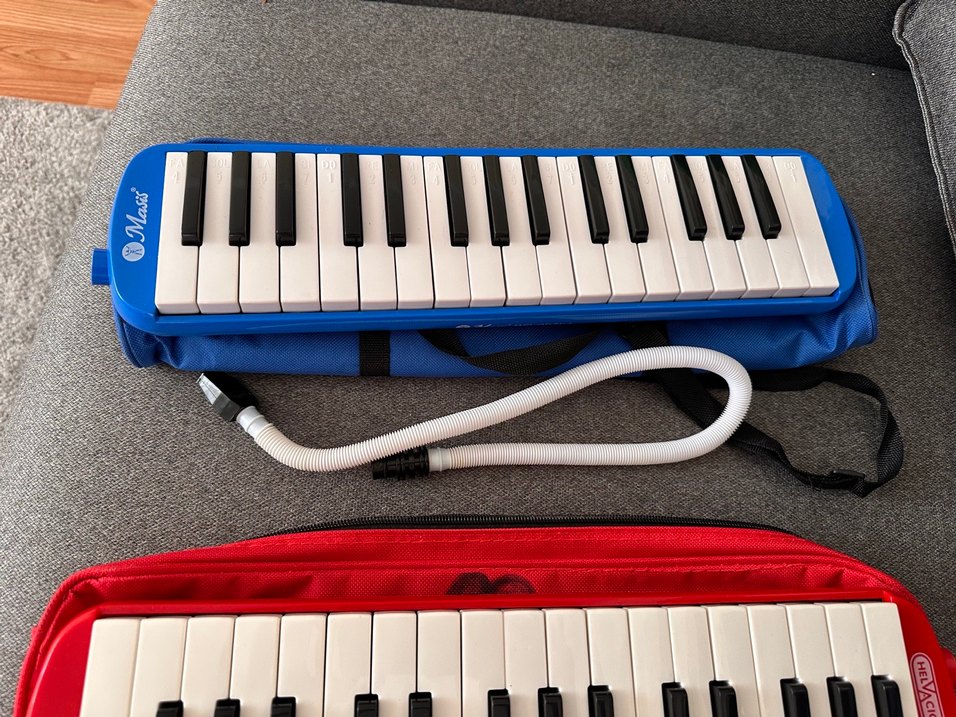 32 Tuşlu Mavi Melodika Çanta ile - Görsel 5