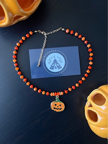 Pumpkin Spice Choker Kolye