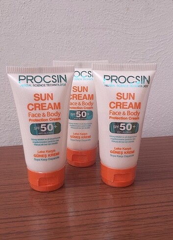 Procsin spf50+ güneş kremi