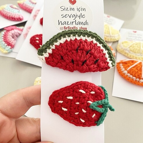 Çilek karpuz toka