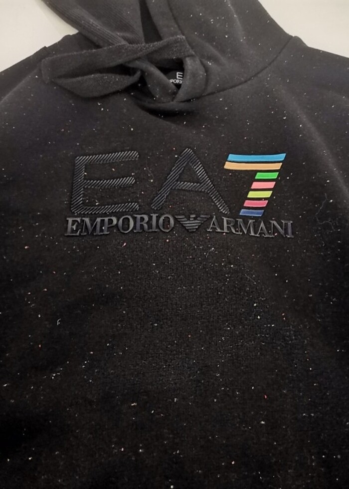 EA7 kapüşonlu tişört, Sweatshirt  - Görsel 2