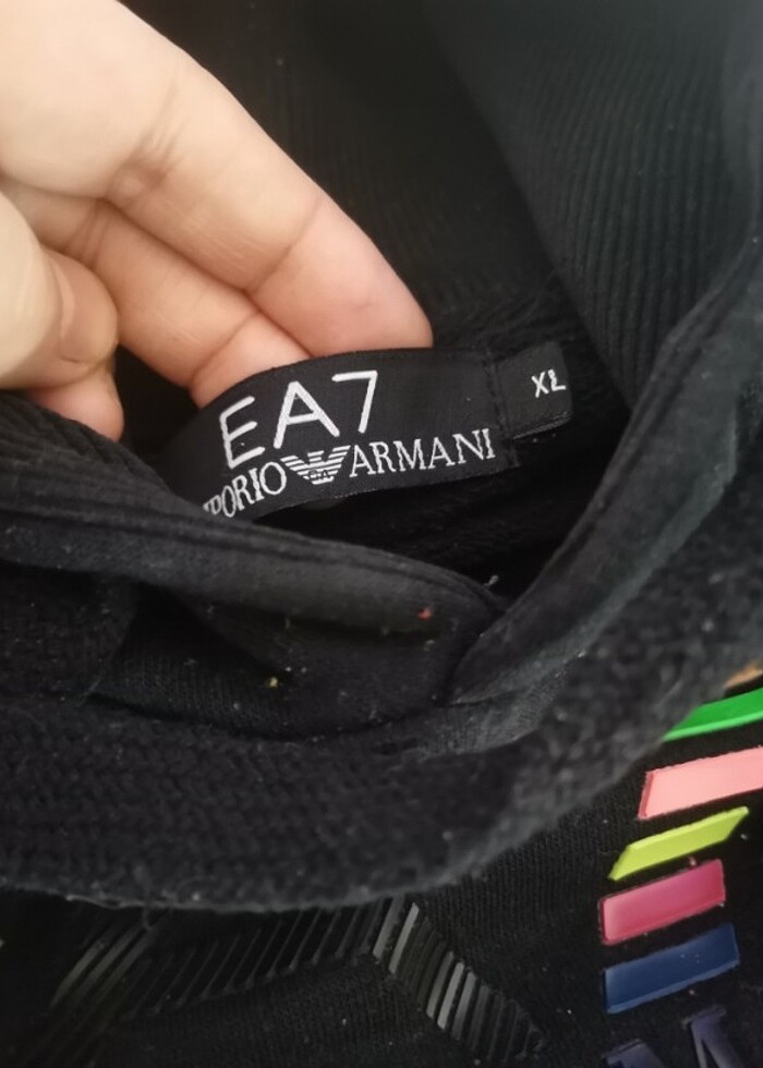 EA7 kapüşonlu tişört, Sweatshirt  - Görsel 4