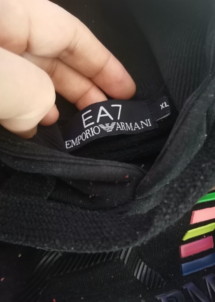 EA7 kapüşonlu tişört, Sweatshirt  - Görsel 5