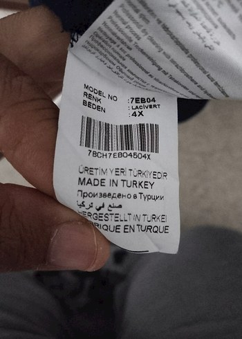 Kiğılı marka Denim Erkek Uzun Kollu Polo yaka sweatshirt - Görsel 8