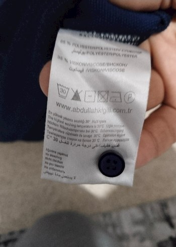 Kiğılı marka Denim Erkek Uzun Kollu Polo yaka sweatshirt - Görsel 7