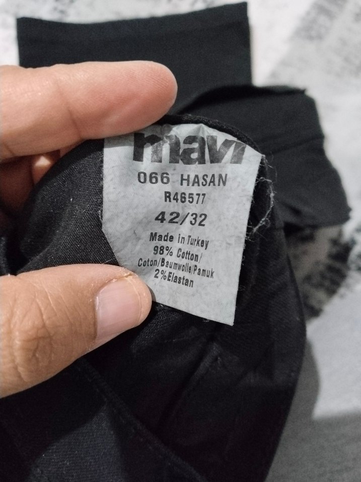 Mavi Siyah Baskılı Erkek Streetwear Pantolon - Görsel 2