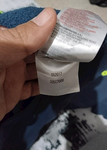 Mizuno Erkek Mavi Kapüşonlu Sweatshirt - Görsel 5