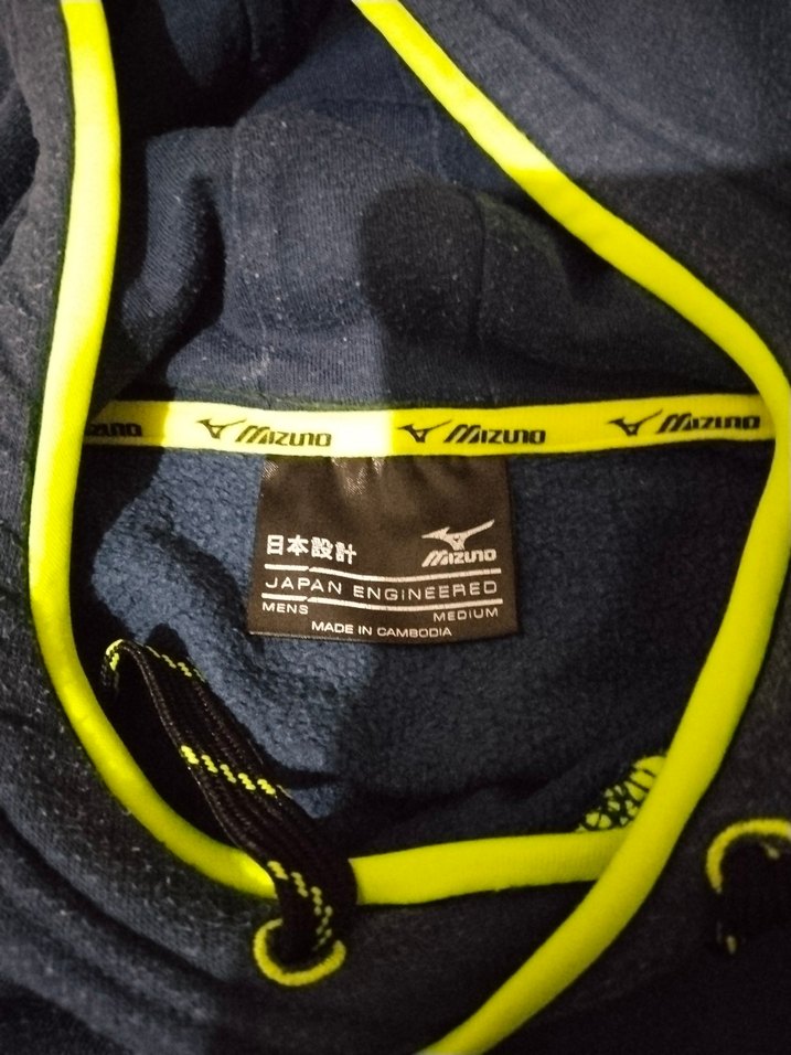 Mizuno Erkek Mavi Kapüşonlu Sweatshirt - Görsel 4