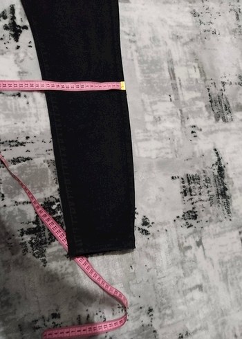 Siyah erkek Denim  Fermuarlı Jean - Görsel 8