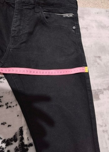 Siyah erkek Denim  Fermuarlı Jean - Görsel 7