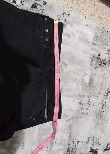 Siyah erkek Denim  Fermuarlı Jean - Görsel 4