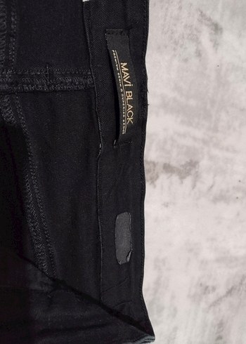 Siyah erkek Denim  Fermuarlı Jean - Görsel 3