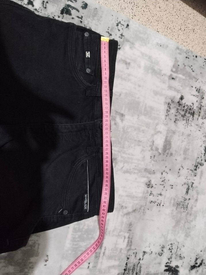 Siyah erkek Denim  Fermuarlı Jean - Görsel 4