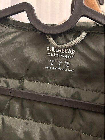s Beden yeşil Renk Pull and bear mont