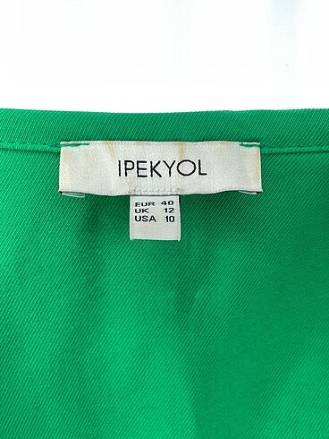 40 Beden yeşil Renk ipekyol Kısa Elbise %70 İndirimli.
