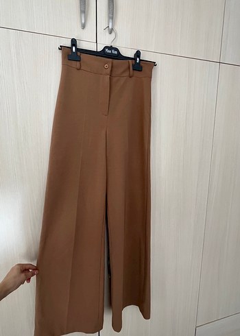 Diğer Kahverengi Kadın Kumaş Pantolon