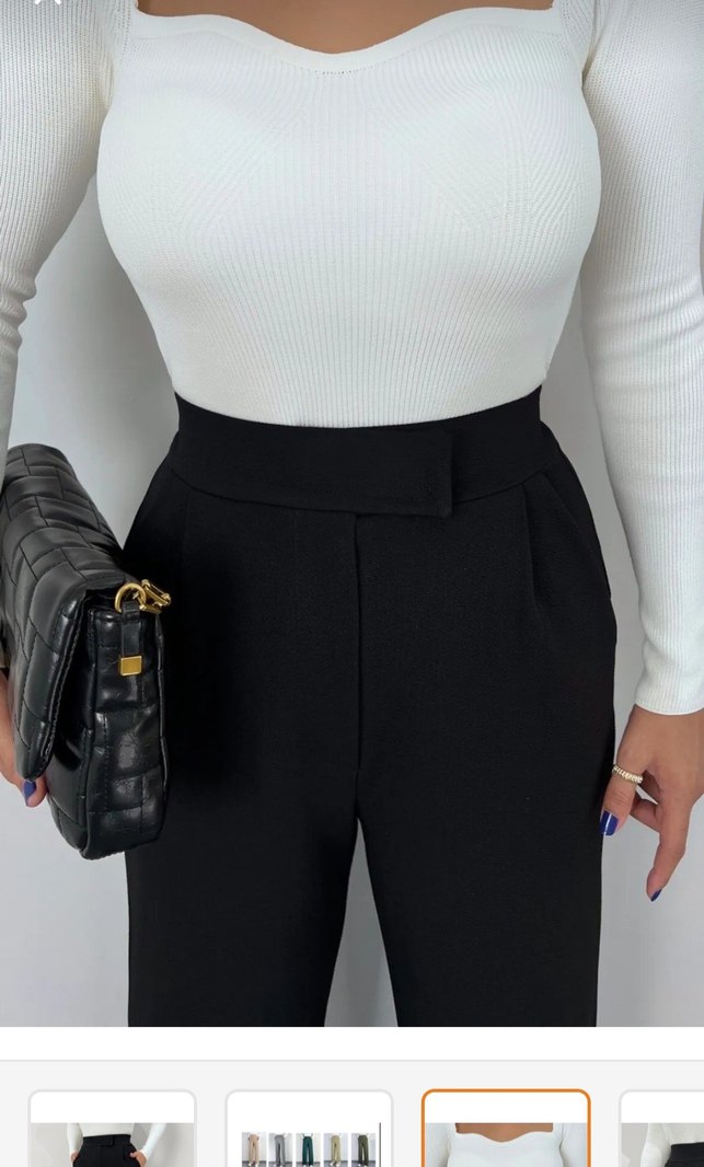 Kumaş Cırtlı Pantolon - Görsel 2