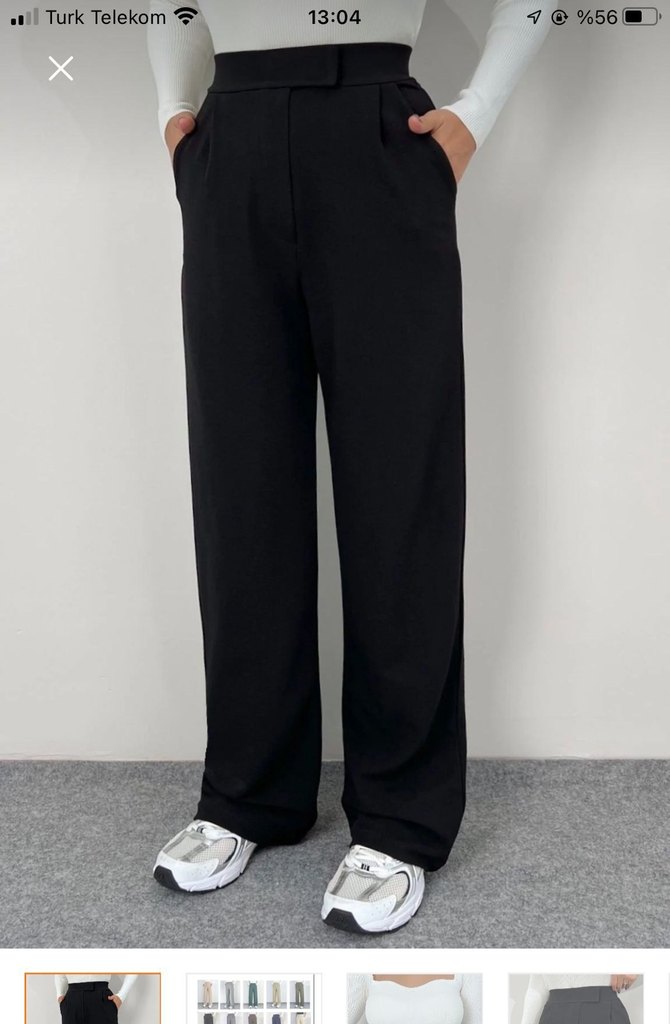 Kumaş Cırtlı Pantolon - Görsel 4