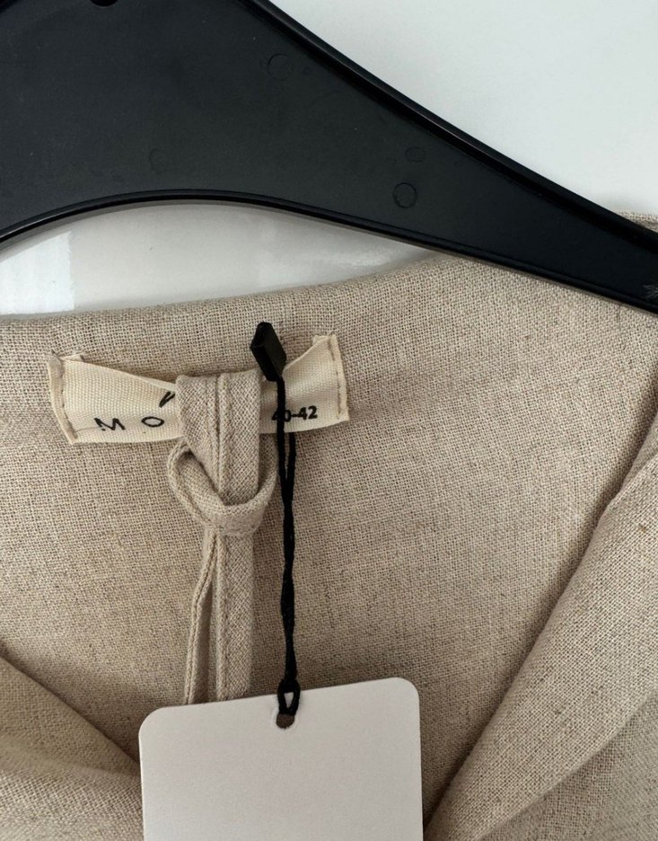 Bej Keten Kadın Takım - Görsel 2