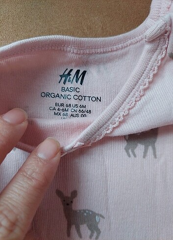 3-6 Ay Beden H&M bebek body