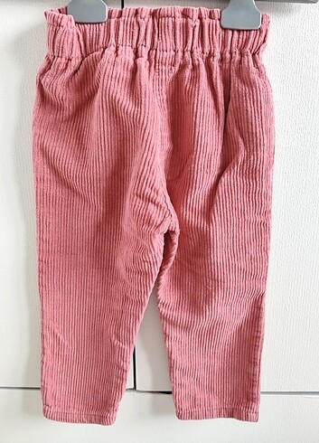 Kadife pantalon paper bag