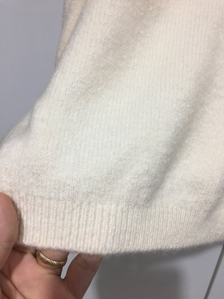 Bej Yün Kadın Kazak sıfır hiç kullanılmadı - Görsel 3