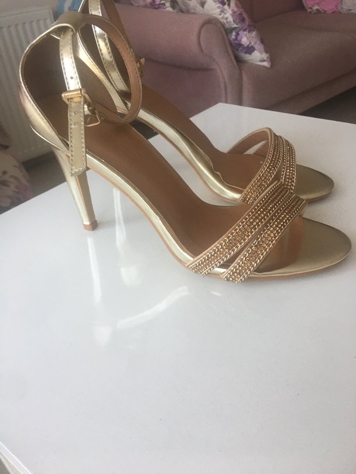 Bej Deri Stiletto Topuklu Kadın Ayakkabı - Görsel 5