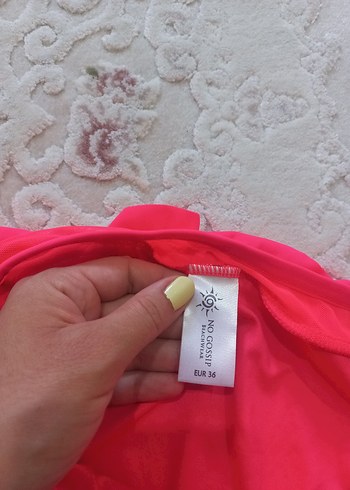 36 Beden pembe Renk Pembe Fırfırlı Kadın Bikini Altı