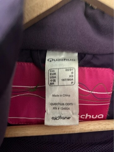 xs Beden mor Renk Decathlon Quechua Rüzgarlık