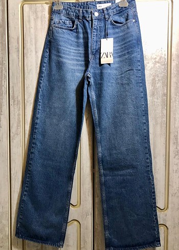 Kadın Mavi Regular Fit Midi Denim Jean