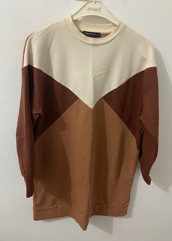 Kadın Kahverengi Uzun Kollu Sweatshirt