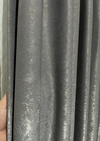 Gri Modern Desensiz Perde - Görsel 2