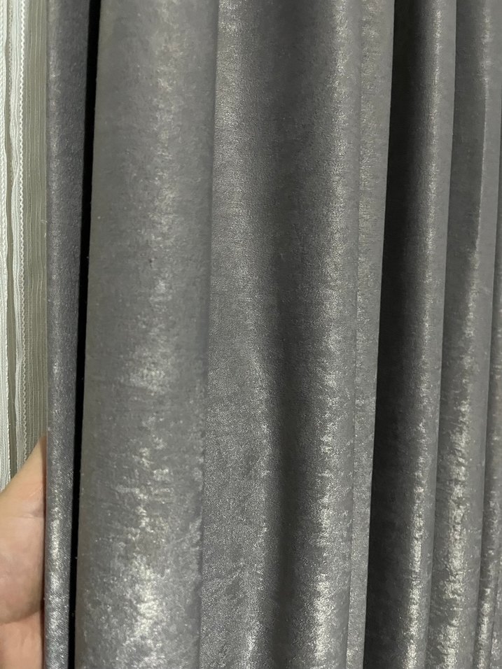 Gri Modern Desensiz Perde - Görsel 2