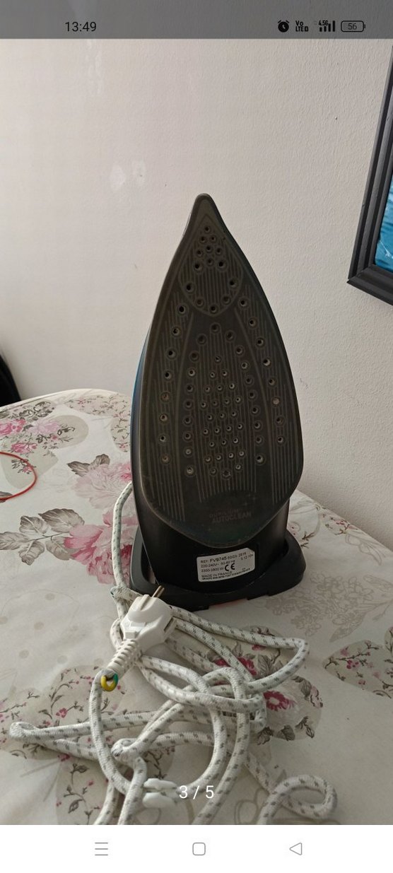 Koyu Turkuaz Tefal Ütü Ultimate FV9785 Kireç Avcısı Buharlı Ütü - Görsel 5